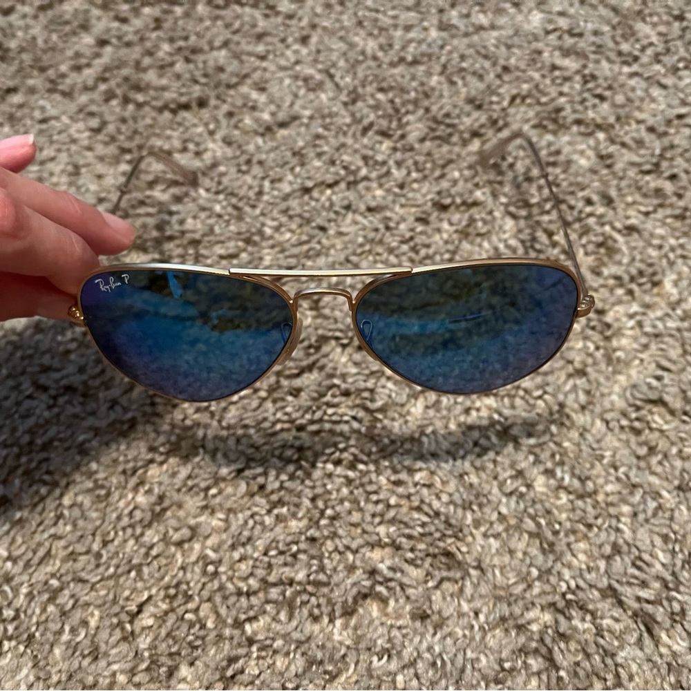 Ray-Ban P Aviator Sunglasses Blue View 2